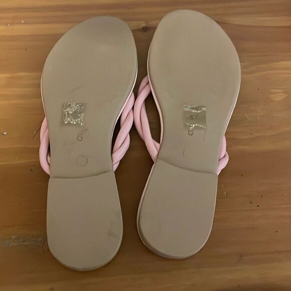 Saks Fifth Avenue Pink Thong Sandals - Picture 6 of 6